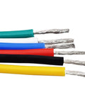 22 Gauge Stranded Wire Kit With Silicone Coated Copper Wires 23 Ft Per Spool Six Color Coded Set Black Red Yellow Green Blue White