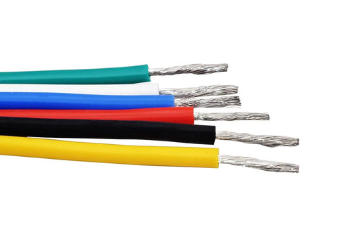 Solid Core 22 AWG Hook Up Wire Kit With PVC Coating Pre Tinned Copper 33Ft Or 10m Each Six Color Set Black Red Yellow Green Blue White Ideal For Prototyping Breadboarding And Quick Circuit Builds