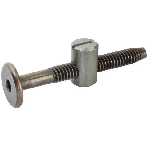 Heavy Duty Steel Cross Dowels For Rock Solid Right Angle Woodworking Joints 16MM By 10MM Connector fits standard bolts.