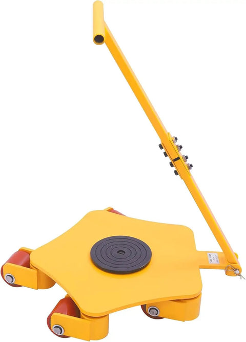 Heavy Duty Machine Skates 4409 Lbs Rock Solid Carbon Steel Industrial Dollies with swivel wheels for easy movement.