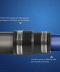 Flexible PVC Rubber Coupling With Stainless Steel Clamps For One And One Quarter Inch Or One And One Half Inch Nominal DWV Piping, leak-proof seal on pipes
