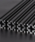 4040 Aluminum Extrusion Profile With V Slot 39.4 Inch European Standard Anodized Linear Rail 4 Pack Black Finish