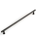 Black Zinc Alloy Cabinet Handles Set of 6, 12.6 Inch Center To Center Pulls, low-key luxury kitchen and bedroom hardware