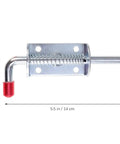 Premium Stainless Steel Spring Loaded Gate Latch And Bolt Hardware Set For Utility Dump Trailers Barn Doors, 5.5 in, secure design.