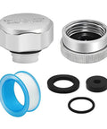 Vacuum Breaker Replacement Kit With Anti Siphon Valve, ASSE 1019 A Certified Repair Kit For Outdoor Faucets, various components shown