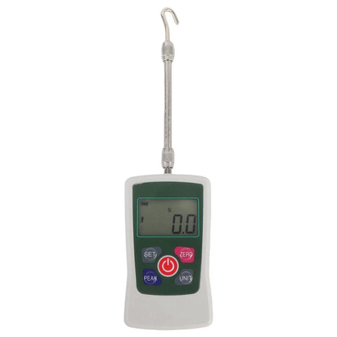 Digital Force Meter With Backlit Display 100N Push Pull Tester For Mechanics ABS Material High Precision Three Modes Four Units Gravity Setting Easy Readout Industrial Grade Workhorse Pro Grade with hook probe