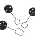 RC Plane Landing Gear Set 3 Pieces For A380 Model Aircraft Front And Rear Gear Replacement Part Black Compatible With A120