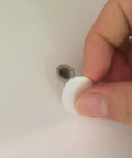 Applying 580 Pcs Self Adhesive Screw Hole Stickers Six Pack White Caps For 12mm 15mm And 21mm Dustproof Covers on surface