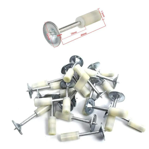 Mini Manual Steel Nail Gun For Wall Fastening And Riveting, One Hand Operation, mixed nails with dimensions and color variation