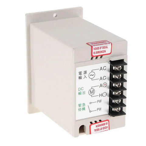 Side view of DC Motor Speed Controller Knob For 24V 36V And 90V Single Phase DC Motors, 110V AC 400W Input, showing terminal connections
