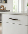 Oil Rubbed Bronze Cabinet Hardware Euro Style Bar Pulls 25 Pack Three Inch Hole Centers on kitchen drawer