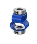D27L40 8X8mm Encoder Shaft Coupling Double Loop Beefy Flexible Aluminum For CNC Machines And 3D Printers Servo Motors Universal Joint High Torque Smooth Operation 1Pcs