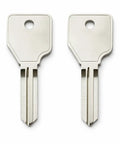 Two Pack BD955 Brass Uncut Key Blanks For Stack On And Sentinel Gun Safes Cabinets Replacement Keys Ready To Cut Durable Brass