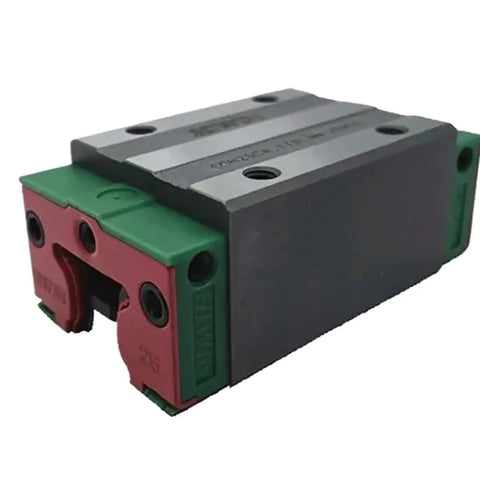 Rock Solid Metal Linear Motion Guide Slider Cgh45ca Carriage Block Rails with green and red accents for CNC projects.