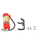 Fresh Red Plastic Fire Extinguisher Drop For 1 10 Rc Rock Crawler Builds Featuring legit simulation look and lightweight fitment with mounting clips.