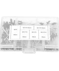 Premium Aluminum Blind Rivet Assortment Kit For DIY Projects With 4 Sizes M2.4 M3.0 M3.2 M4 In Sturdy Box displayed.