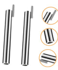 Straight Shooter 2 Piece Electrician Wire Twisting Tools Automatic Wire Stripper For Power Drill, stainless steel twisters visibly shown.