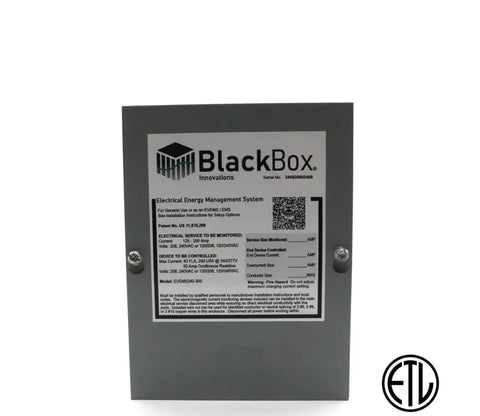 Big League 48 Amp EV Charger Works Smooth On 240 Volt Circuits Rated 125A To 200A Includes Smart Load Management device front view.