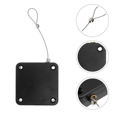 Punch Free Door Closer 800g ABS Automatic Closing Self Closing Sliding Door Closer For Home Office Use shown with adjustable pull cord