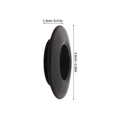 Universal Kayak Paddle Drip Rings Water Stop Splash Guards For Aluminum And PVC Paddles Wear Resistant Easy Install Replacement Parts For Frequent Paddling Keeps Water Out And Drips Away During Rough Waters, 5.8cm black rubber ring