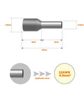 Grey 1000Pcs AWG12 Wire Ferrules Terminals Kit with insulated cord pin ends for electrical, industrial, chemical industry and power control systems