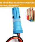 Abs Wheel Speed Sensor Connector Pigtail Drop In Replacement Fits Bmw X5 E53 Mini Cooper R50 R52 R53 R60 showing high quality tinned copper strands.