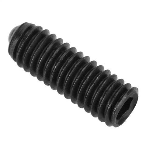 Close-up of a M4 x 12mm hex socket carbon steel ball spring plunger from the Pack Of Ten M4 X 12mm Hex Socket Carbon Steel Ball Spring Plungers Built Tough.