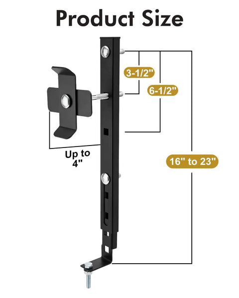 In Bed Spare Tire Bracket For Pickup Trucks Universal Spare Tire Carrier Mount With Adjustable Height 16 To 23 Inches