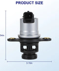 Plug And Play Idle Air Control Valve For Mercury Mercruiser Outboard Four Stroke Engines 65HP 75HP 80HP 90HP 100HP 115HP 150HP Direct Fit Replacement OE 8M0188118 Marine Grade For Reliable Idle And Smooth Acceleration shown with dimensions