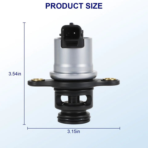 Plug And Play Idle Air Control Valve For Mercury Mercruiser Outboard Four Stroke Engines 65HP 75HP 80HP 90HP 100HP 115HP 150HP Direct Fit Replacement OE 8M0188118 Marine Grade For Reliable Idle And Smooth Acceleration shown with dimensions