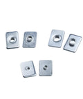 Beefy Zinc Plated Tee T Nuts M3 M4 M5 for 20 Series V Slot Aluminum Profiles shown in a pack of 7