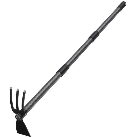 45 Inch Long Handle Garden Hoe 2 In 1 Cultivator For Weeding And Loosening Soil Lightweight Durable Hand Tool, steel handle