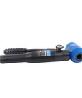 Hydraulic Knockout Punch Kit 8 Ton Conduit Hole Cutter Set with blue and black handle, ideal for metal sheet panel cutting in electrical work.