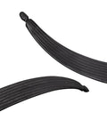 Cornerstone Carbon Fiber Recurve Limb Set For Beginners showing close-up of carbon fiber texture and curve, 68 inch ILF compatible