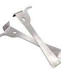 3-Piece Pro-Grade Hive Scraper Tools Set With J-Hook, Polished Stainless Steel Beekeeping Gear For Hive Cleanup And Frame Cleaning