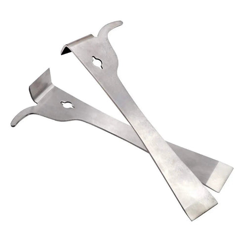 3-Piece Pro-Grade Hive Scraper Tools Set With J-Hook, Polished Stainless Steel Beekeeping Gear For Hive Cleanup And Frame Cleaning