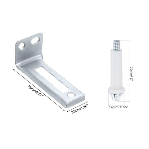 Bifold Door Repair Kit With Bottom Pivot And Support Plates For Folding Pocket Doors Up To 50 Lbs DIY Friendly Fix For 1 To 1 3 8 Inch Thick Doors And 7 8 To 1 Inch Track