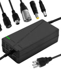 Premium Rock Solid 58.8 Volt 5 Amp Lithium Battery Charger with six pin adapters for charging golf cars, trucks, and boats.
