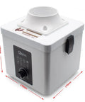 Compact Desktop Solder Fume Extractor With Dual Stage Air Purifier features a modern design with control panel for easy use.