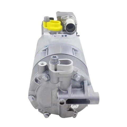 Premium Heavy Duty Electric AC Compressor For BMW i3 i8 X5 F15 12 Volt with steel coated case and direct fit design.
