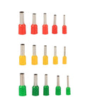 Get The Ultimate 600 Piece Tube Terminal Connector Kit With Three Bold Colors Perfect For Crimping Cord Pin End Cable Wire Ferrules And All Your Heavy Duty 22 To 12AWG Projects Like A Total Pro. Red, yellow, and green insulated ferrule connectors set