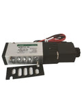 Grab This Solenoid Directional Valve 4KB219 Plate Install AC220 Or DC24 Pneumatic Component For Heavy Duty Industrial Work That Works Like A Charm, featuring metal and electrical connections.