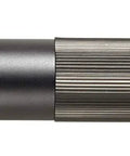 Side view of Stinger LED Rechargeable Flashlight With 12V DC Smart Piggyback Charger Beefy Rugged Aluminum Body Non Slip Grip