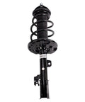 Straight Bolt On Front Left Strut And Coil Spring Assembly Gas Charged Shock with spring and stud mount for easy installation.
