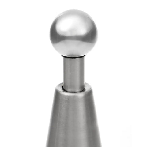 DS002 Stainless Steel Modern Soft Catch Magnetic Door Stop Wall Mount In Brushed Satin Nickel Close-Up