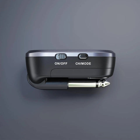 Side view of A58 5.8GHz Wireless Guitar System True Diversity Transmitter And Receiver for electric acoustic and bass guitars