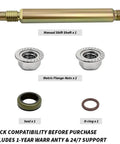 TH400 Transmission Manual Shift Shaft Kit For GM TH400 Upgrade OEM 38511-05K Includes Shift Shaft, Flange Nuts, O-Ring, Seal And All Hardware For Smooth, Precise Shifts And Beefed-Up Long-Lasting Performance.
