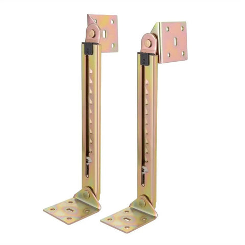2 Pack Angle Desk Lifting Rod And 10 Gear Adjustable Angle Hinge For Cabinet Doors Silent Hydraulic Soft Close Door Hardware Heavy Duty Steel Plate Base Durable Lifting Support For Home Cabinets