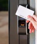 Person using 100 Pack 125kHz RFID Proximity ID Cards Read Only TK4100 EM4100 For Access Control Time Attendance And Door Entry Credit Card