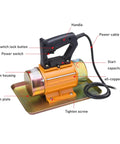 Portable Electric Concrete Vibrator 110V 250W Handheld Cement Mortar Vibrating Trowel Machine 3500RPM Single Phase with labeled parts